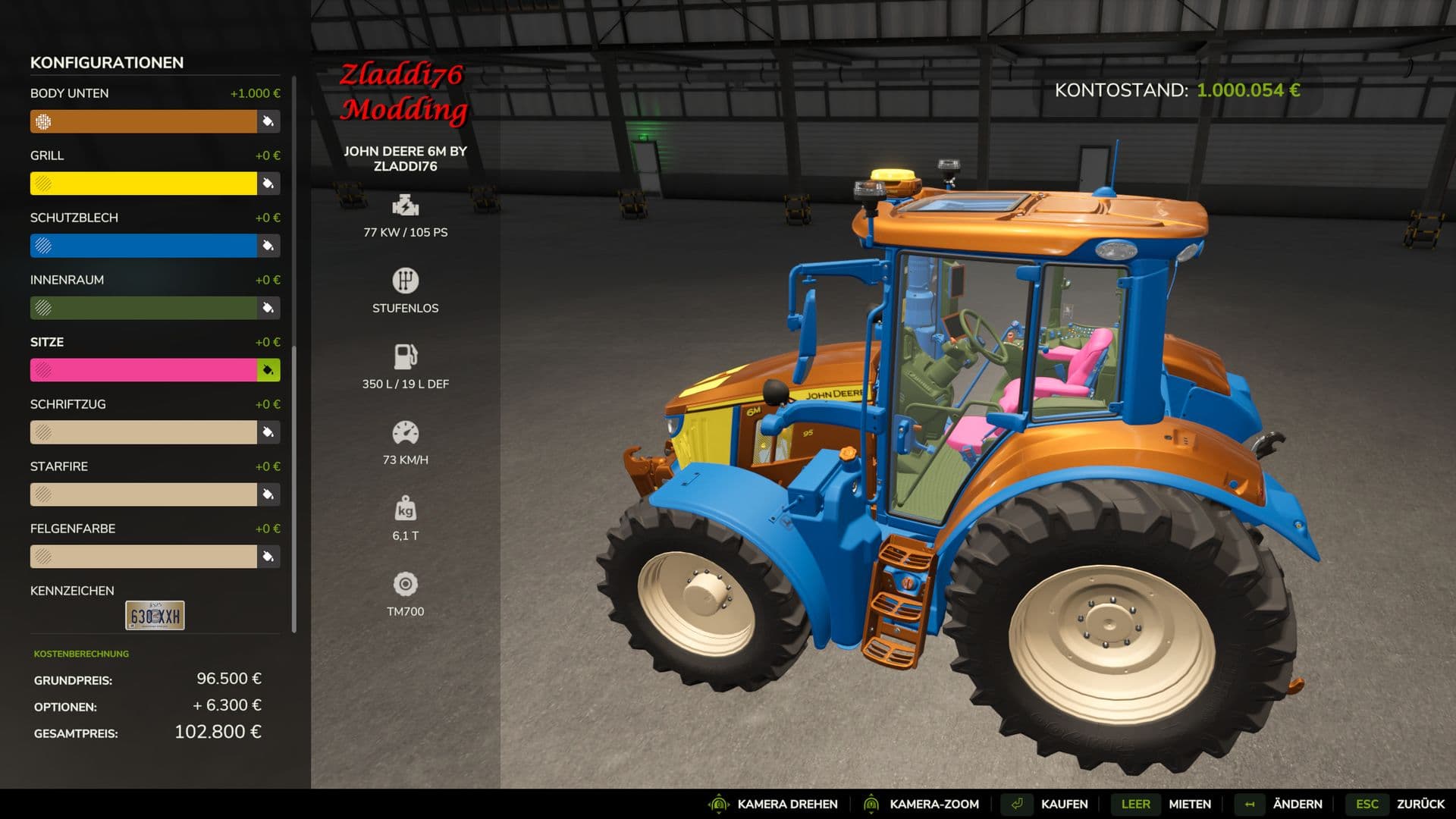 John Deere 6M Serie 6