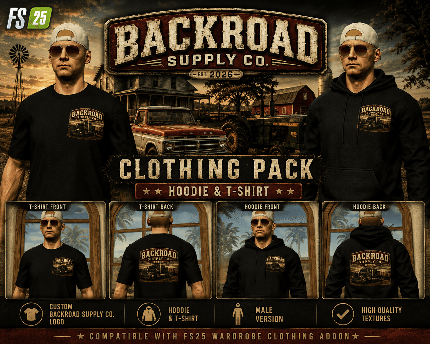 BackRoad Supply CO. male pack
