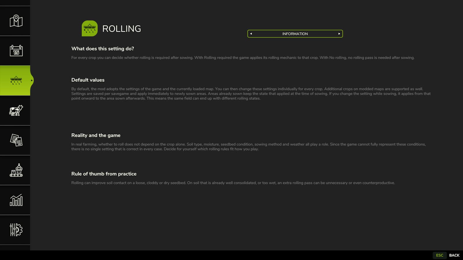 Crop-Dependent Rolling 2