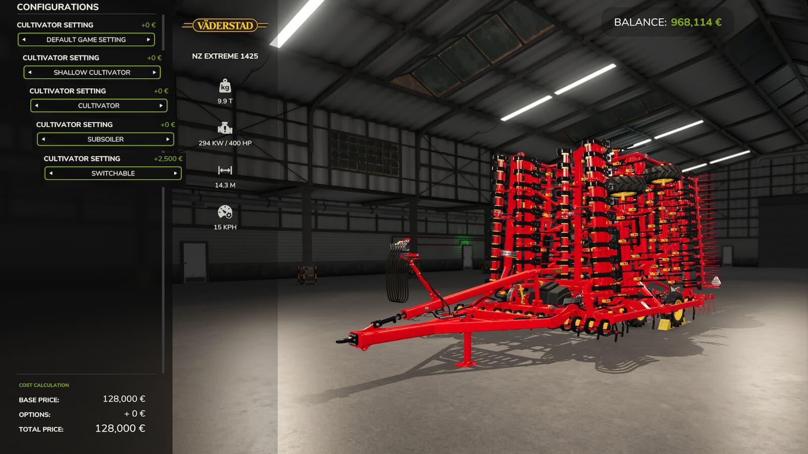 Cultivator Settings 6