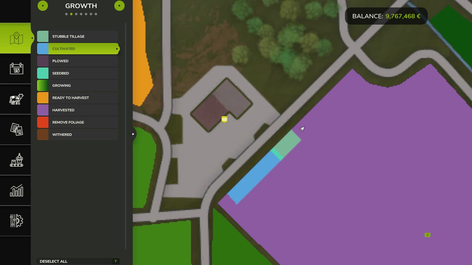 Cultivator Settings 2