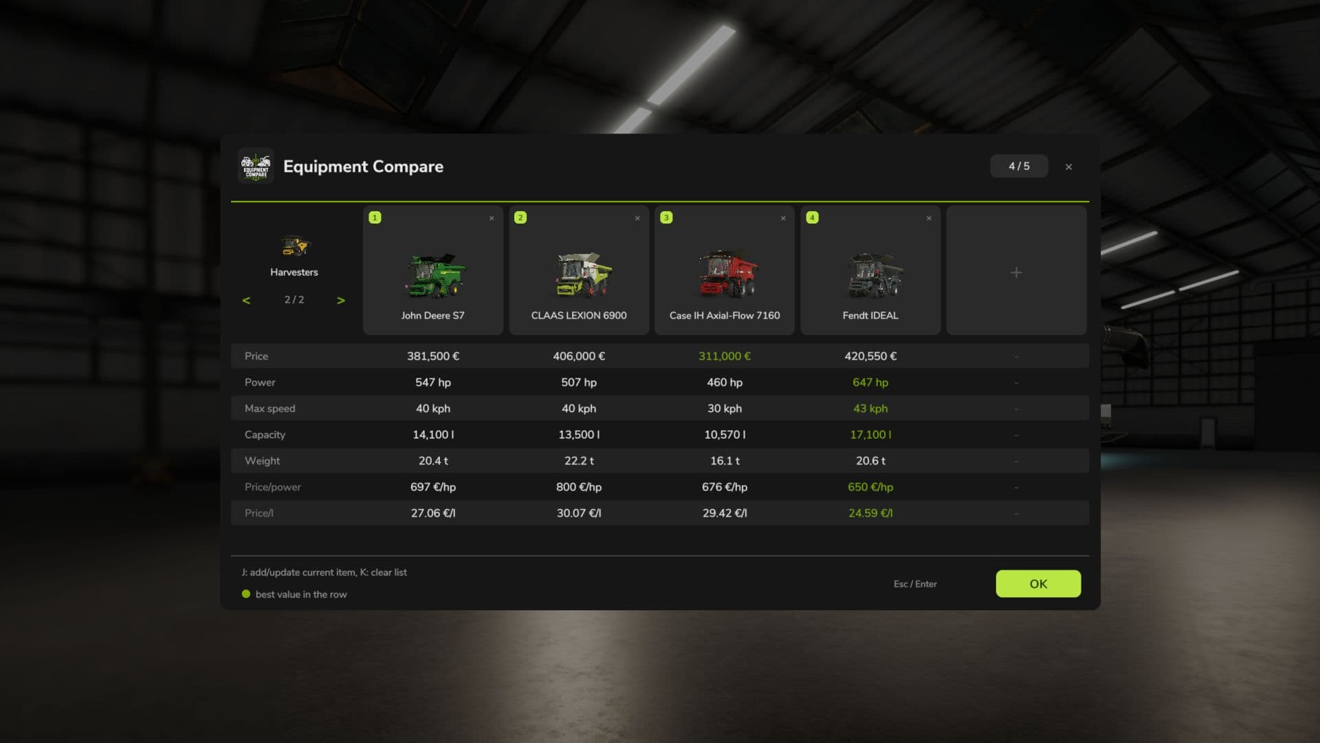 Equipment Compare 3