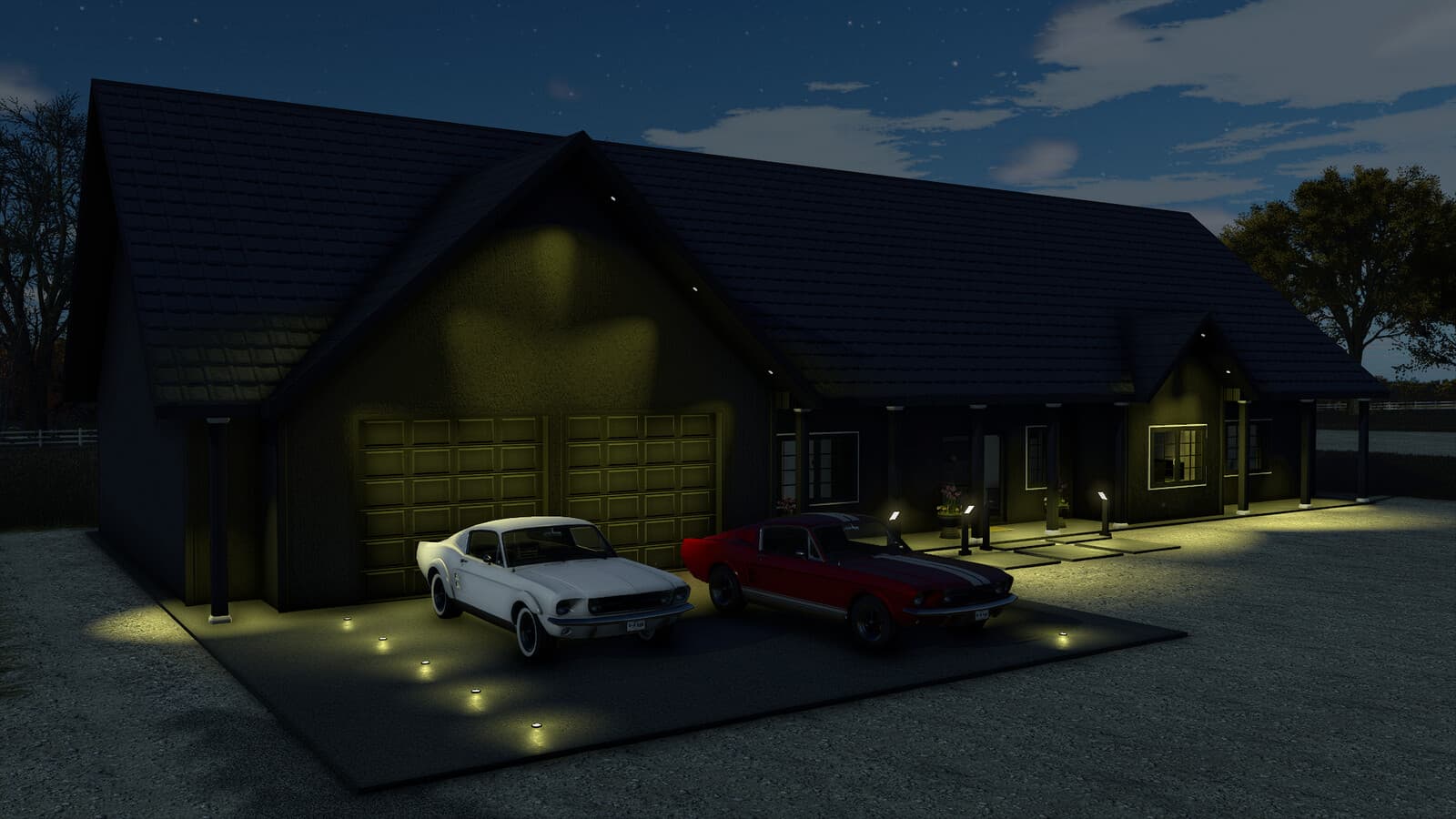 House With Two Car Garage 2