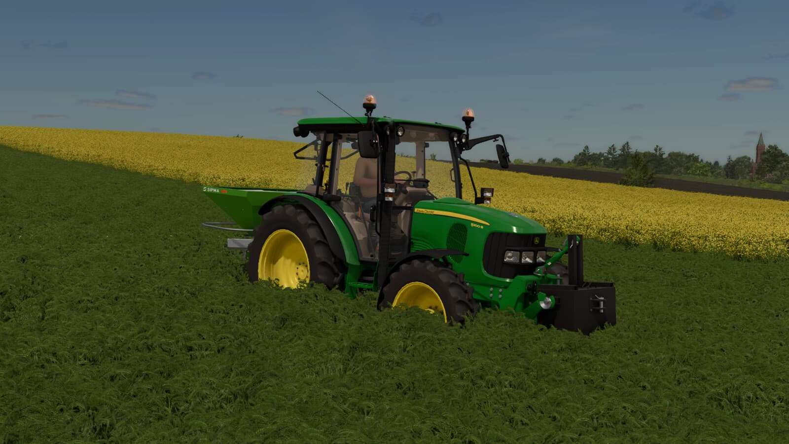 John Deere 5R + 583 3
