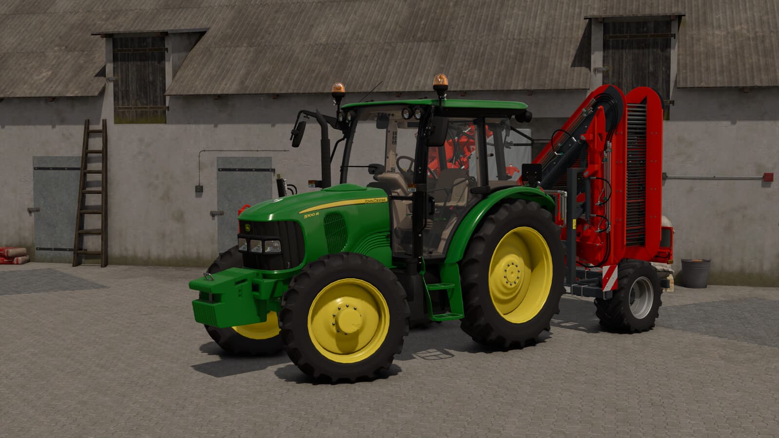 John Deere 5R + 583 4