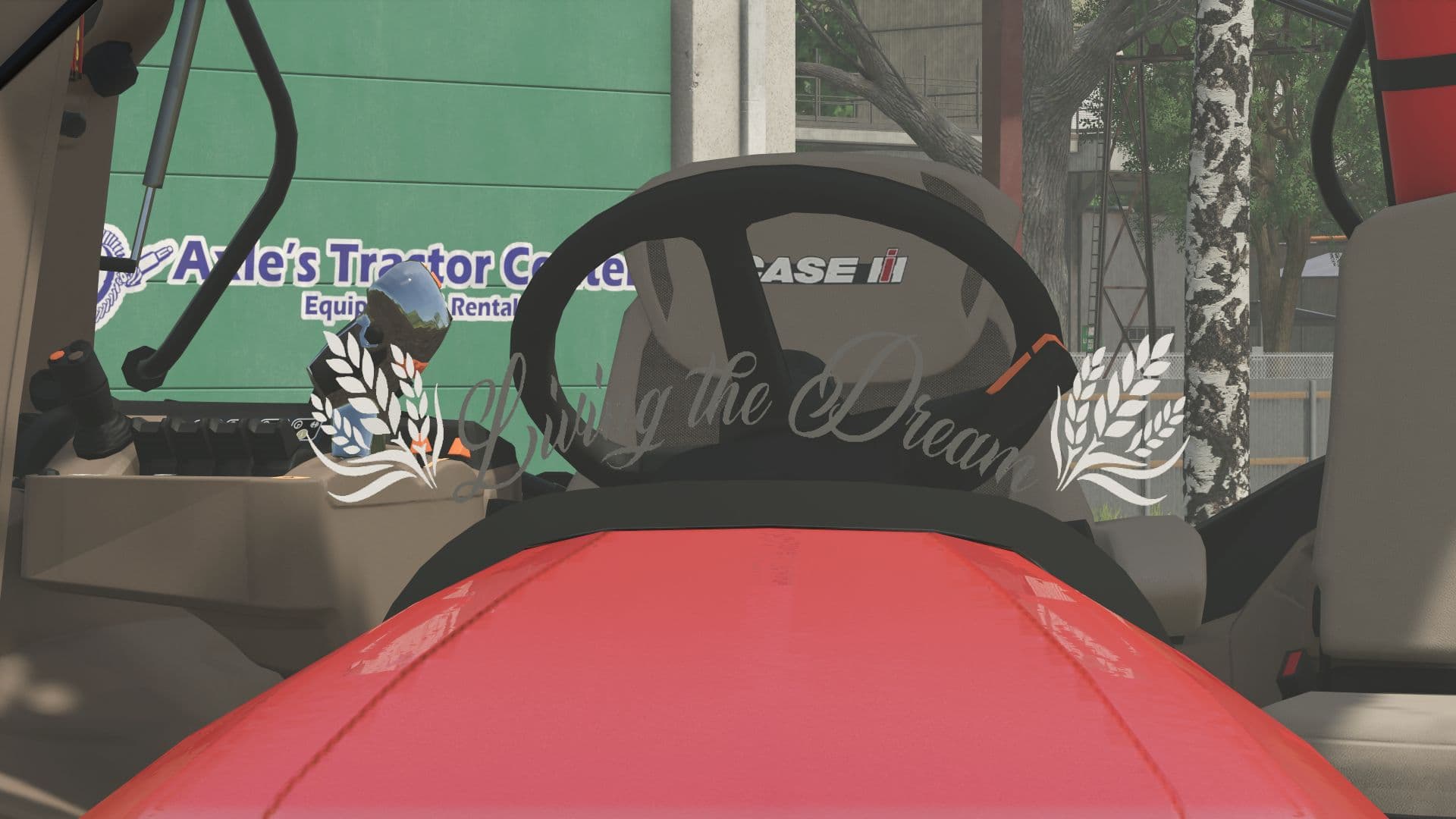"Living the Dream" window sticker