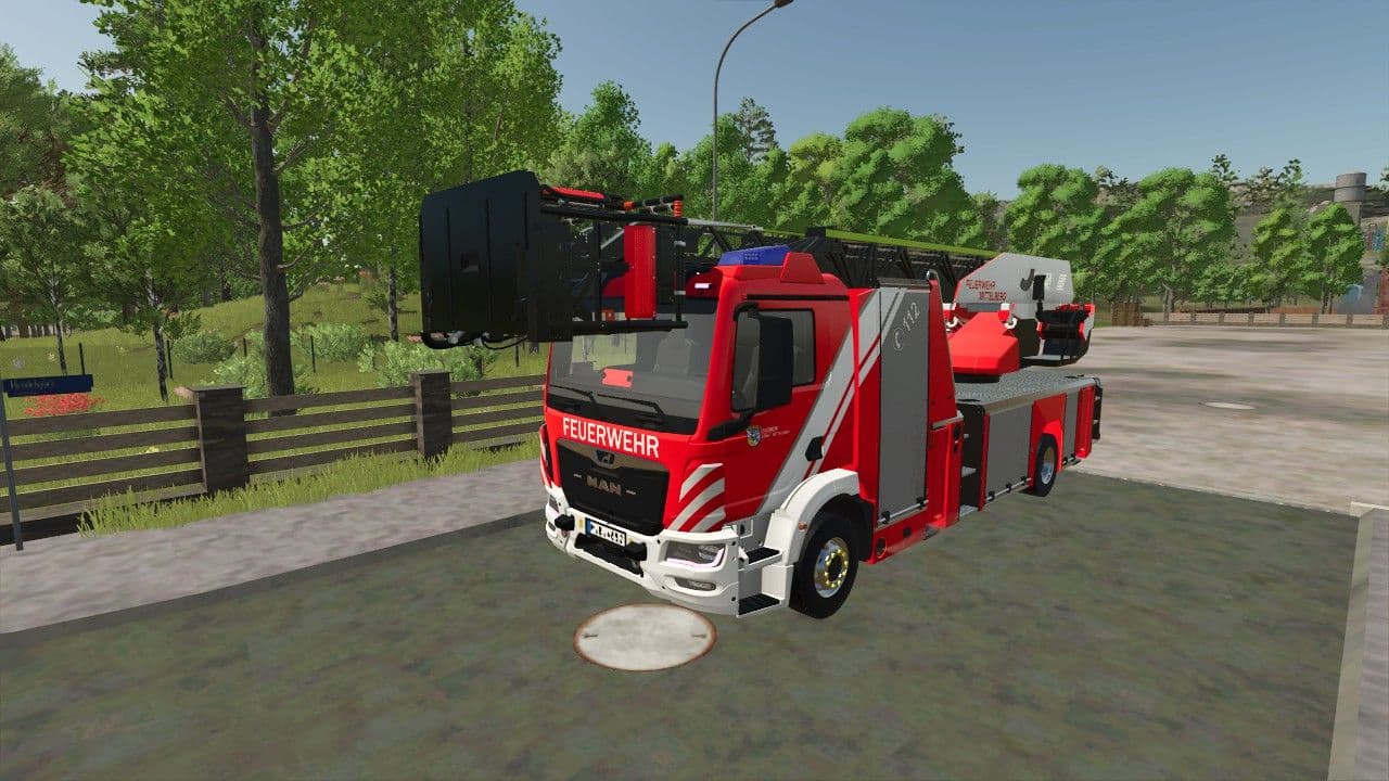 MAN Rosenbauer DLK 23/12 from the Mittelberg fire department