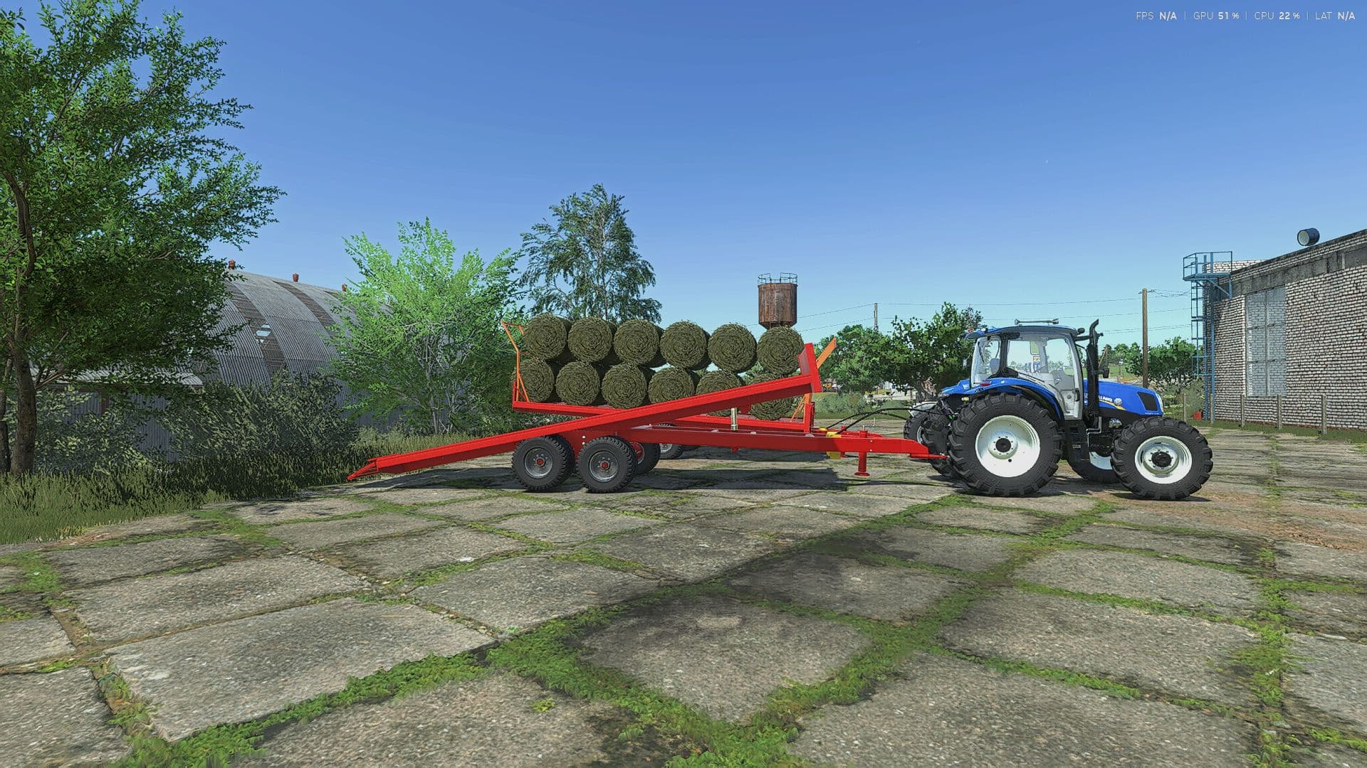 OMP tilt flatbed trailer