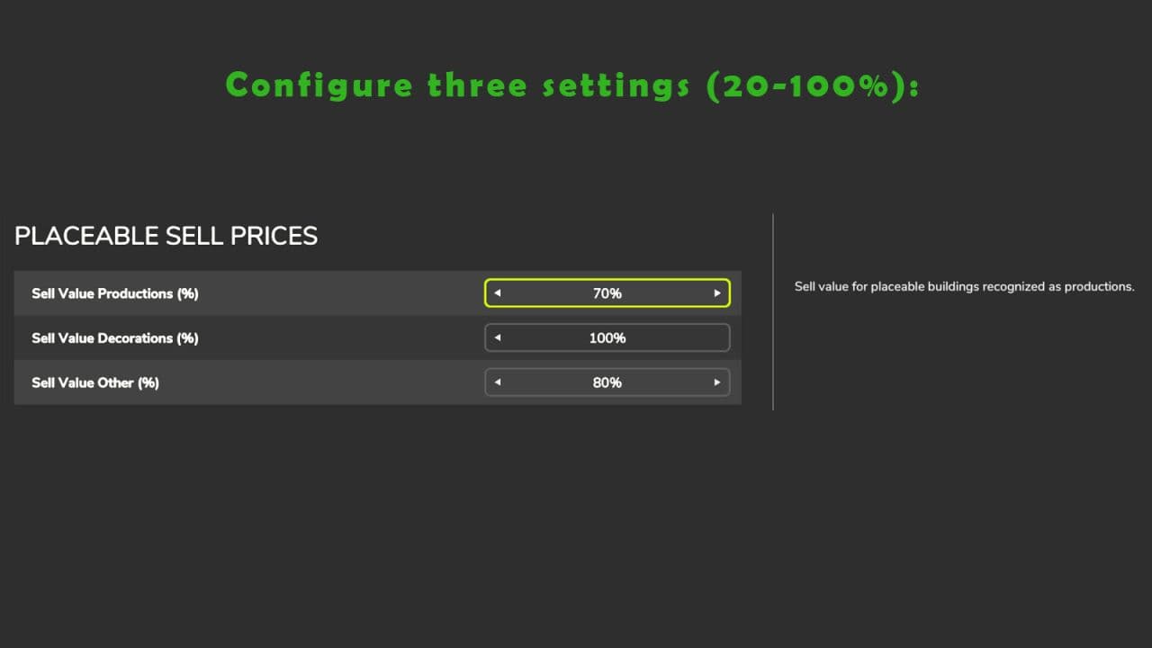 Placeable Sell Prices 3