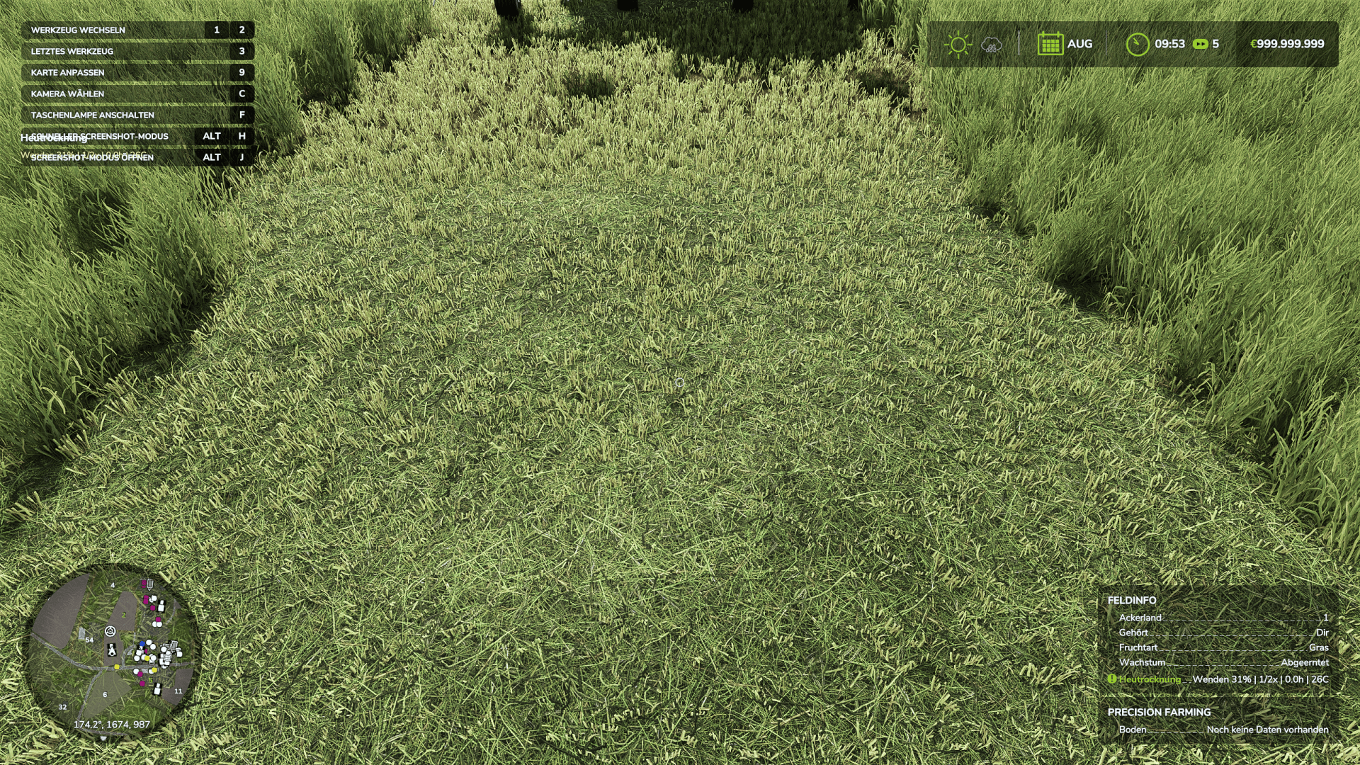 Realistic Hay Drying Mod