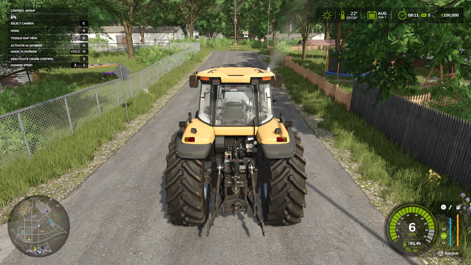Stop Tractor On Menu 2