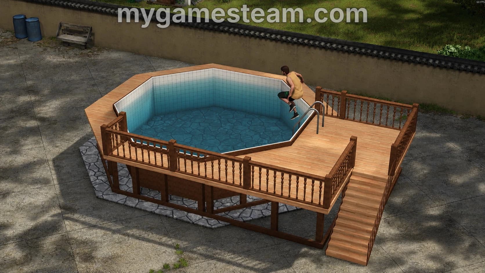 Wooden Pool Deck