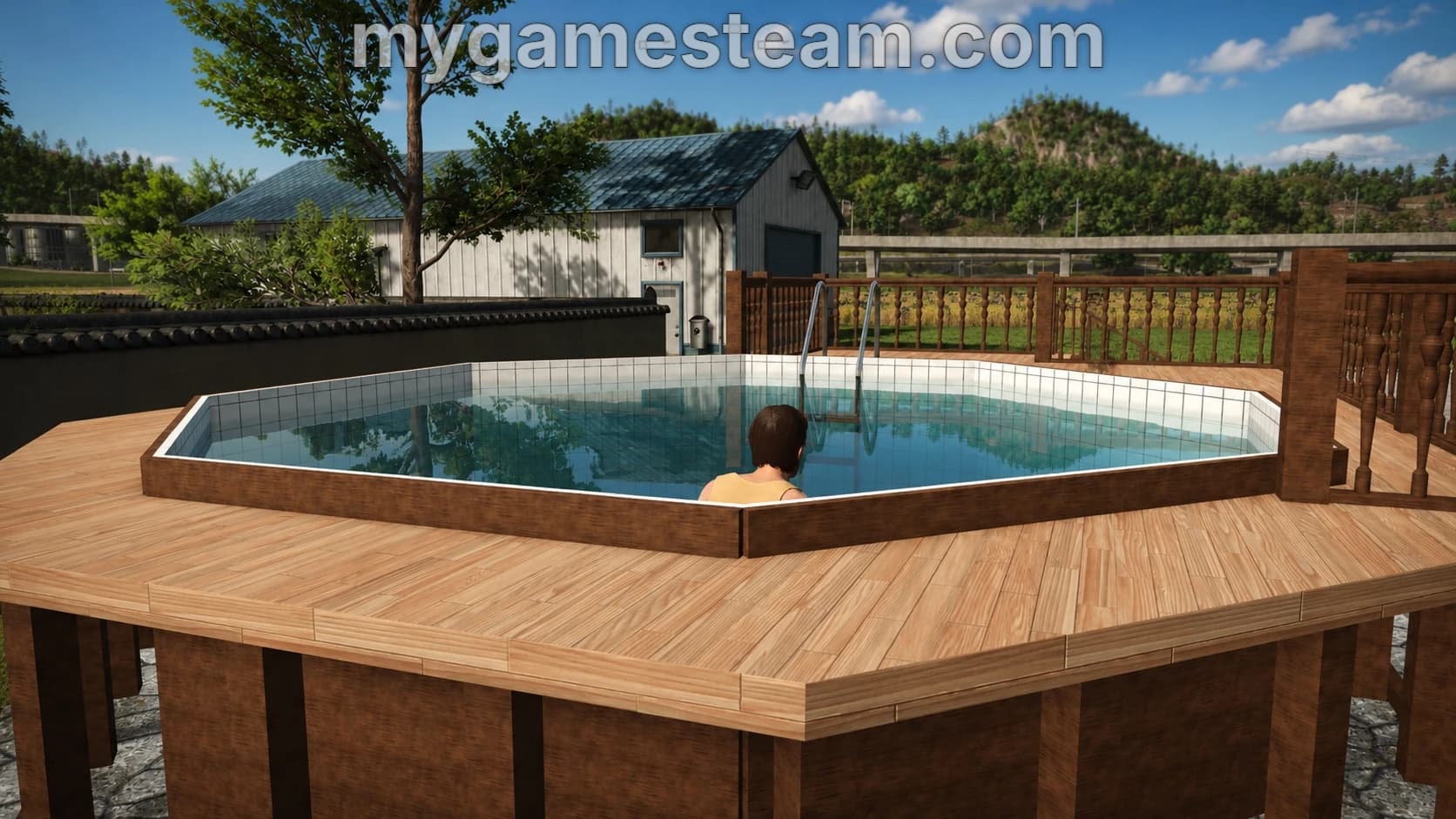 Wooden Pool Deck 2
