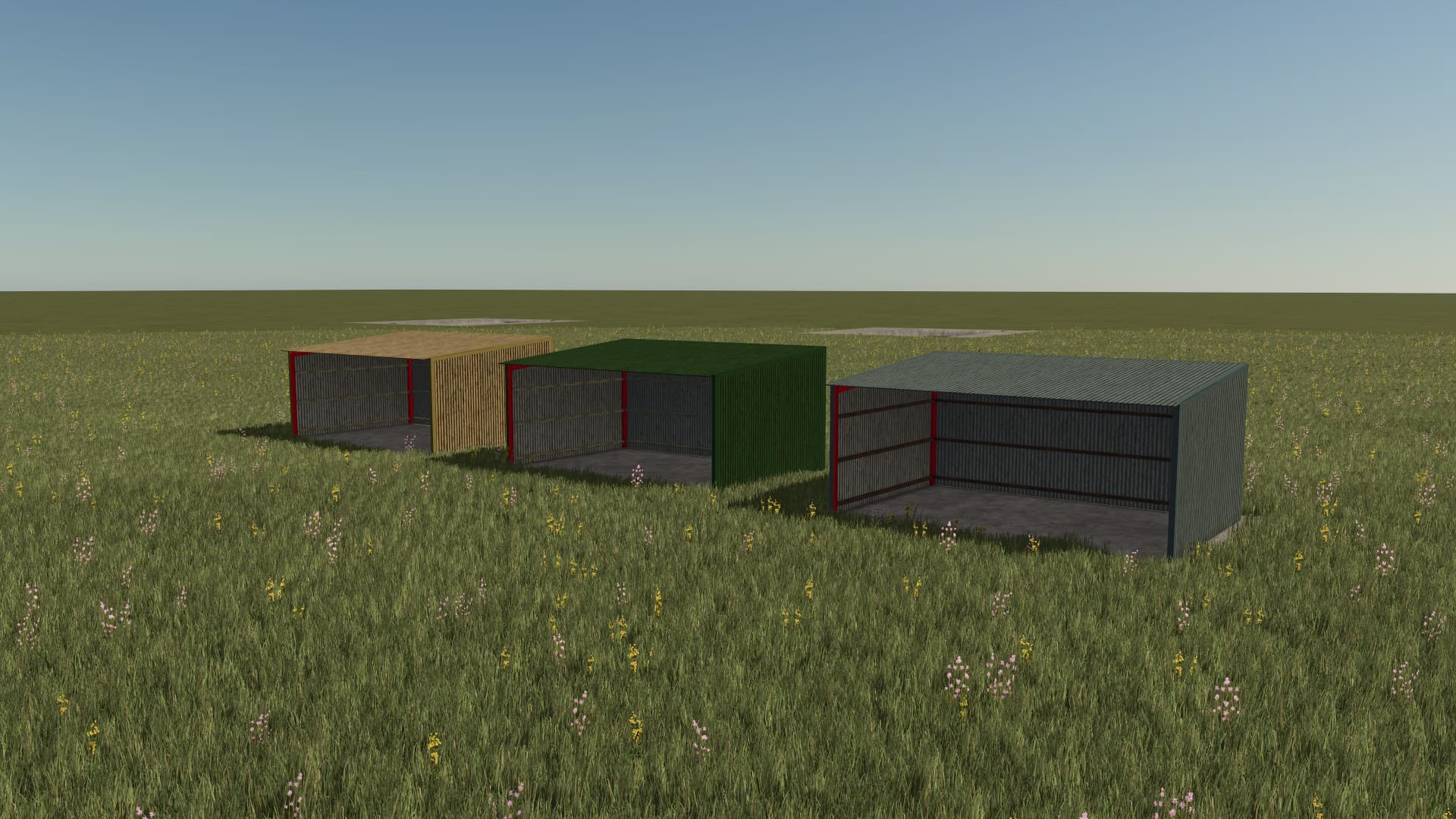 20m x 7.5m Angled Shed Pack