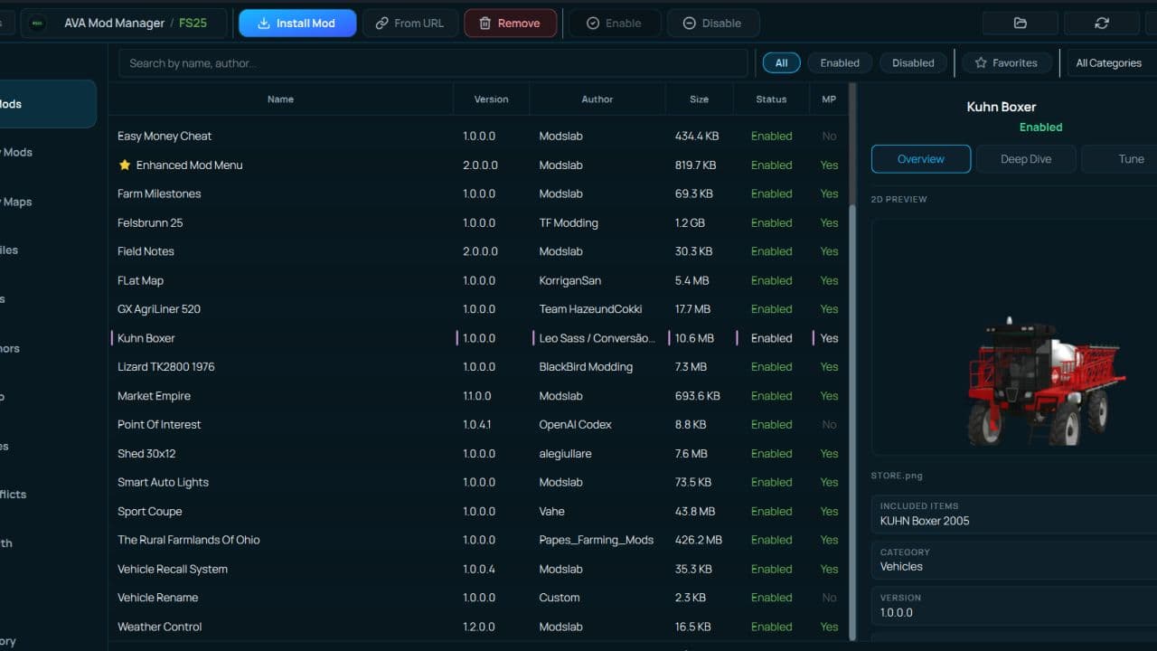 AVA Mod Manager 6