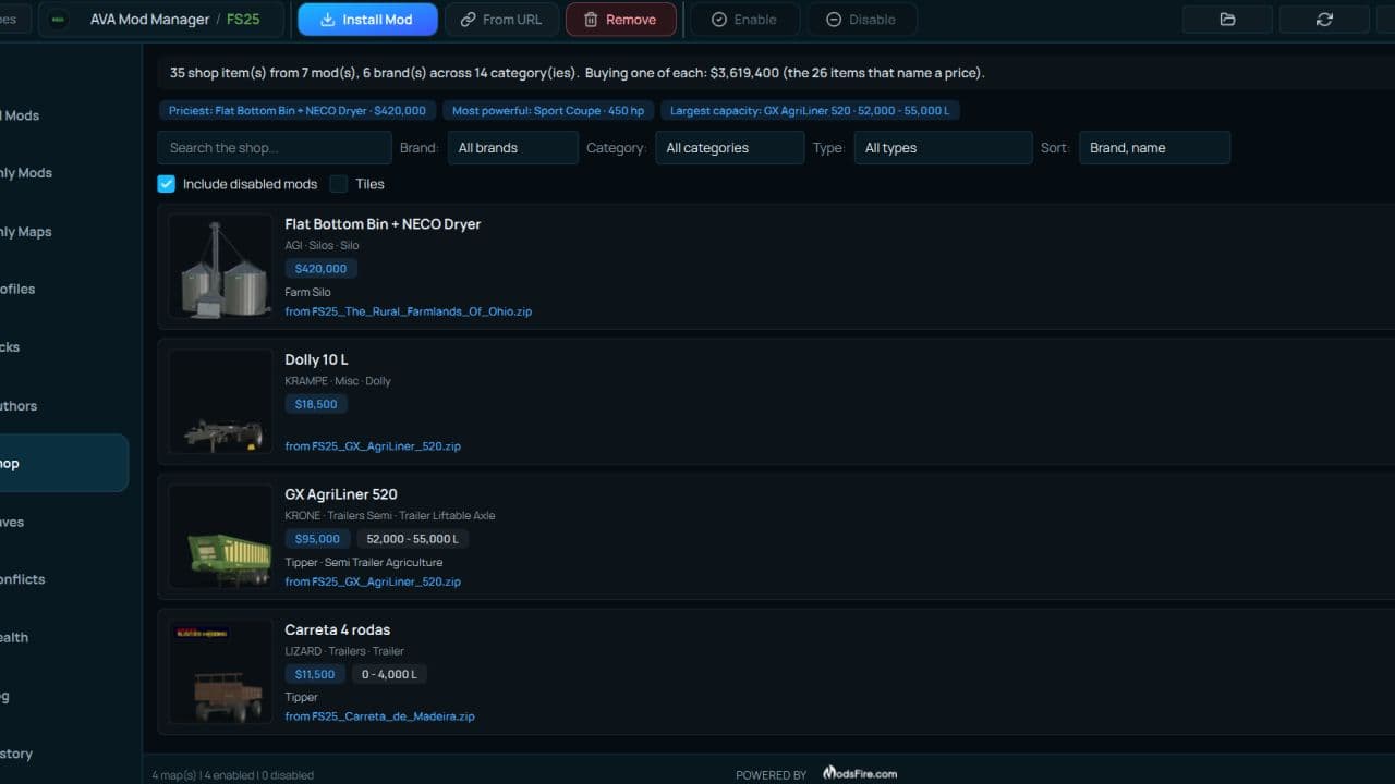 AVA Mod Manager 3