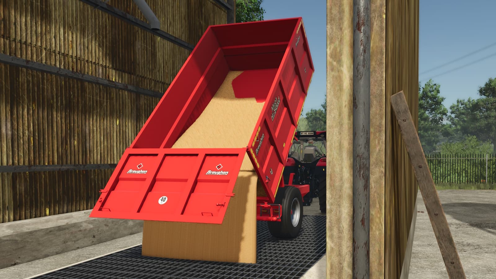 Broughan 1 Axle Grain / Silage Trailer 6