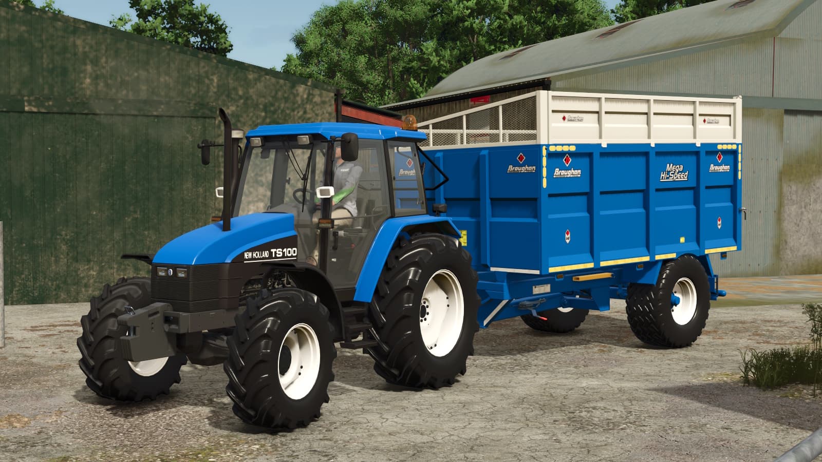 Broughan 1 Axle Grain / Silage Trailer 2