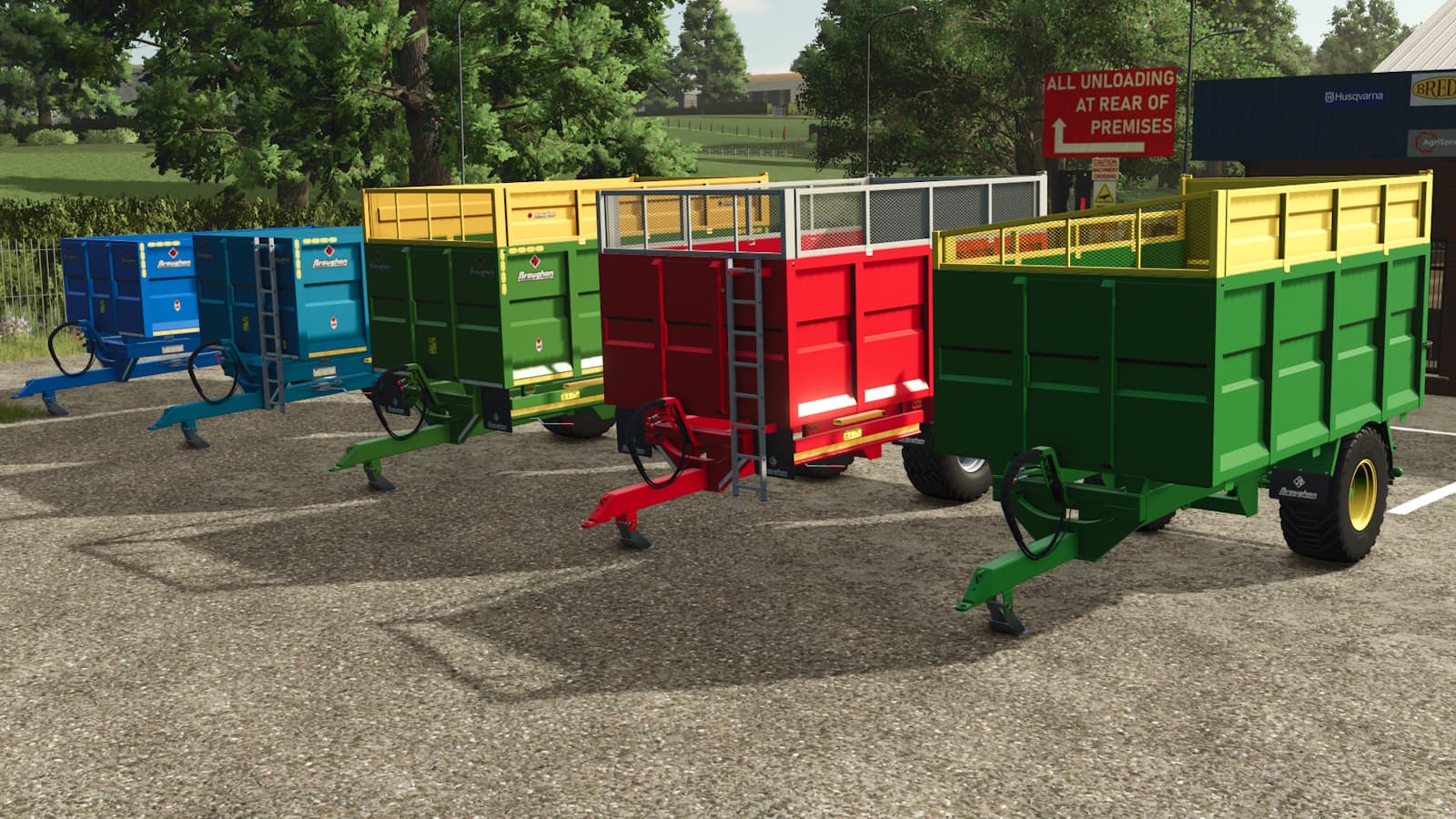 Broughan 1 Axle Grain / Silage Trailer