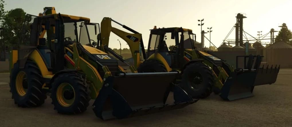 Cat backhoe Pack 4