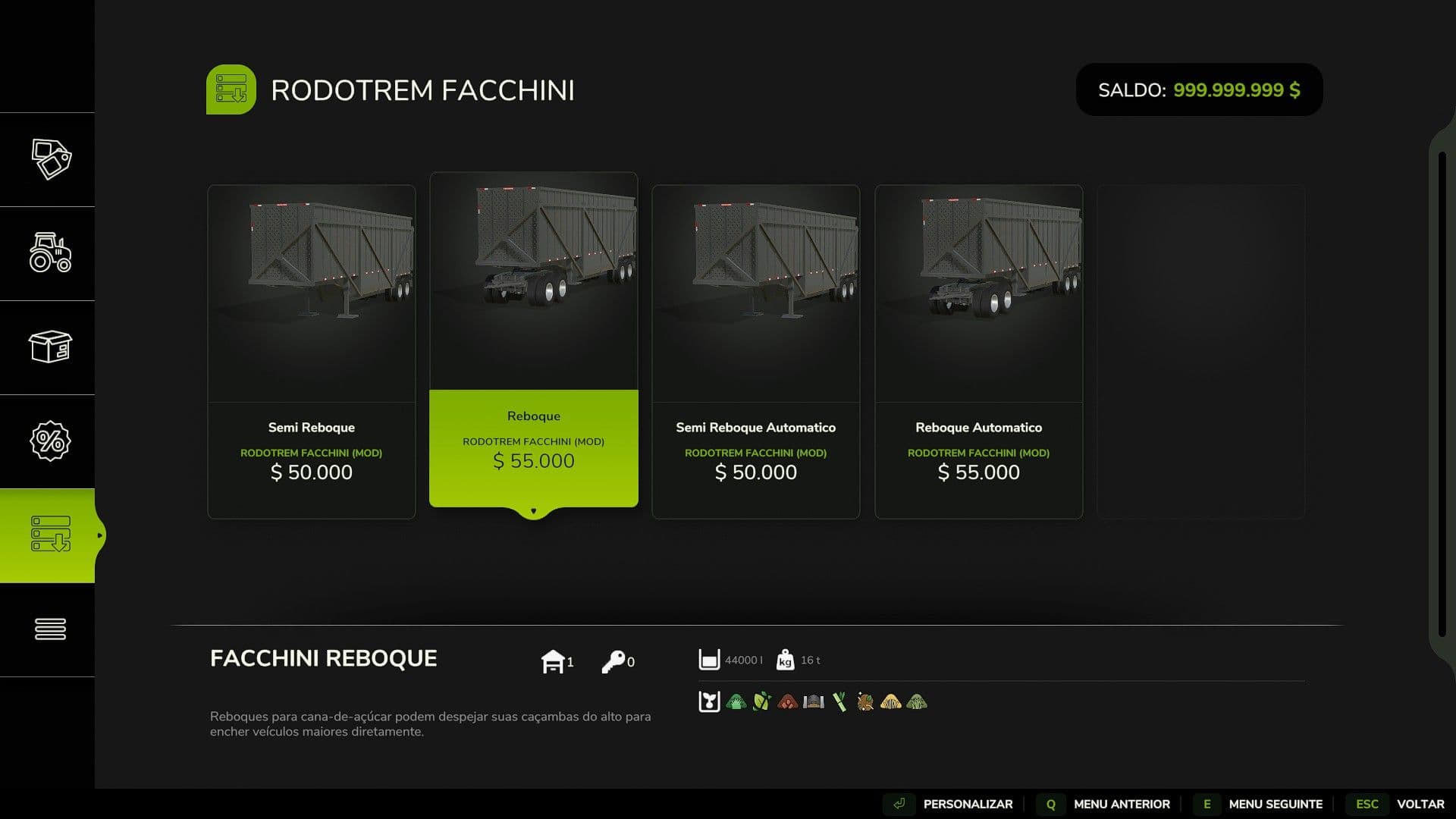Facchini sugarcane B-Train 3