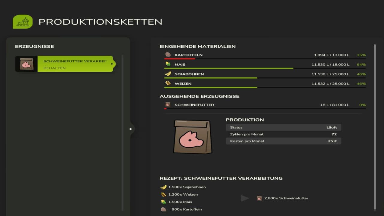 Feed production pack 6
