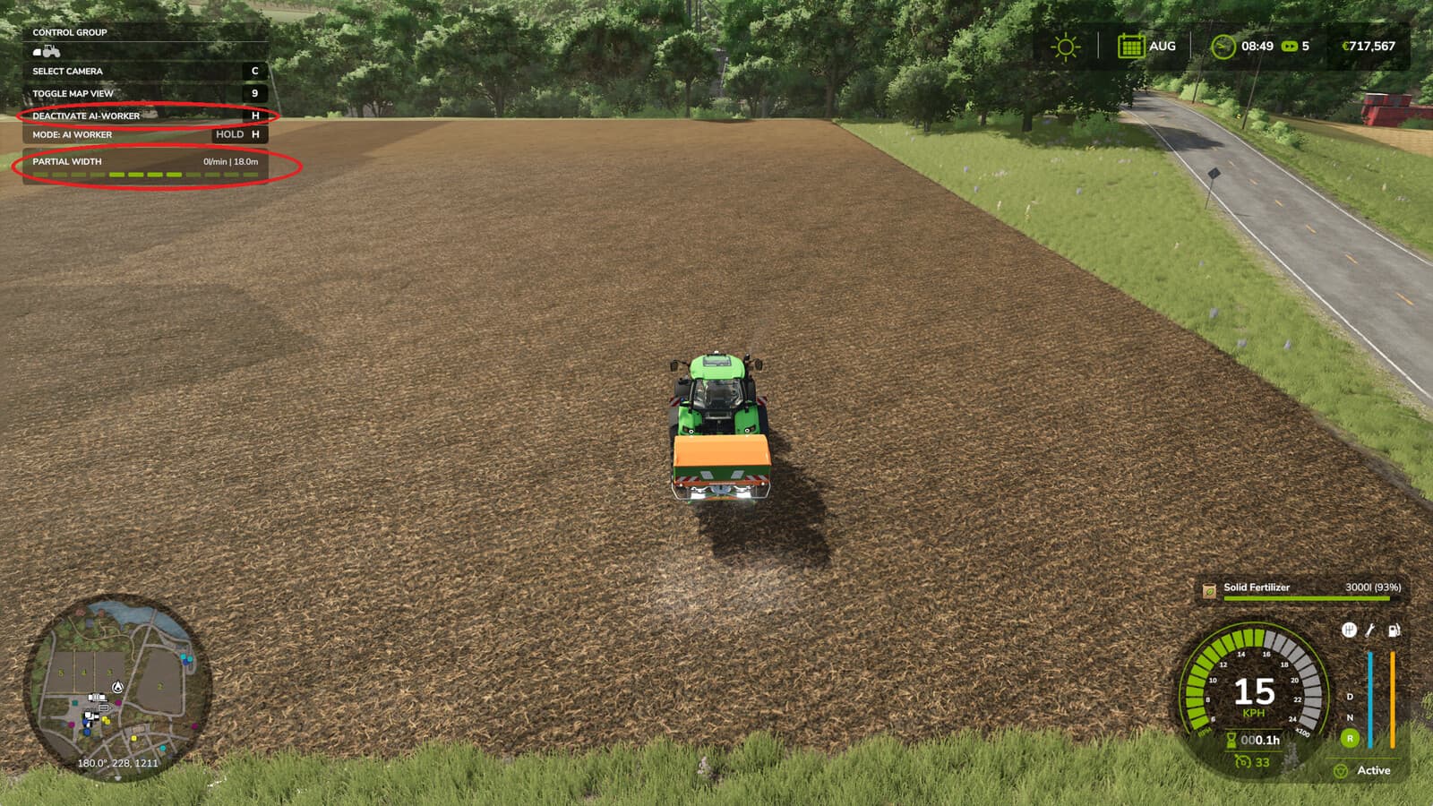 Fertilizer WorkWidth 2