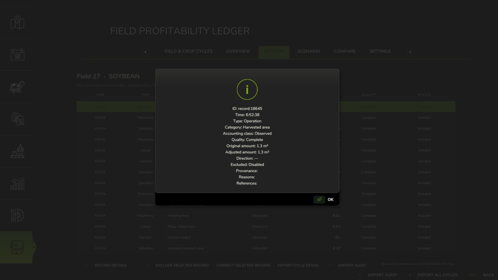 Field Profitability Ledger 3