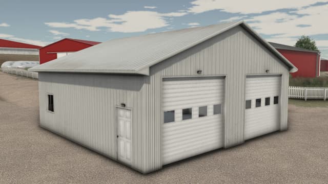 Garage With Tool Table
