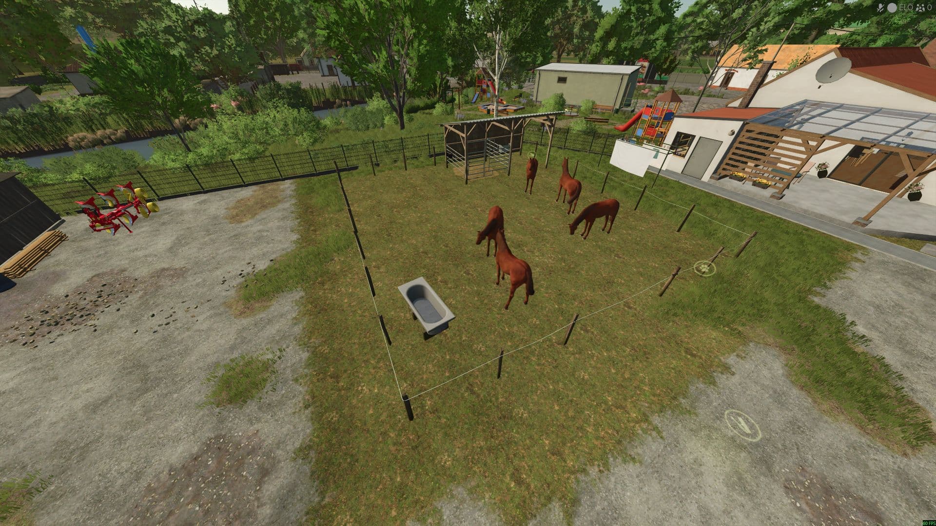 Home made horse stable
