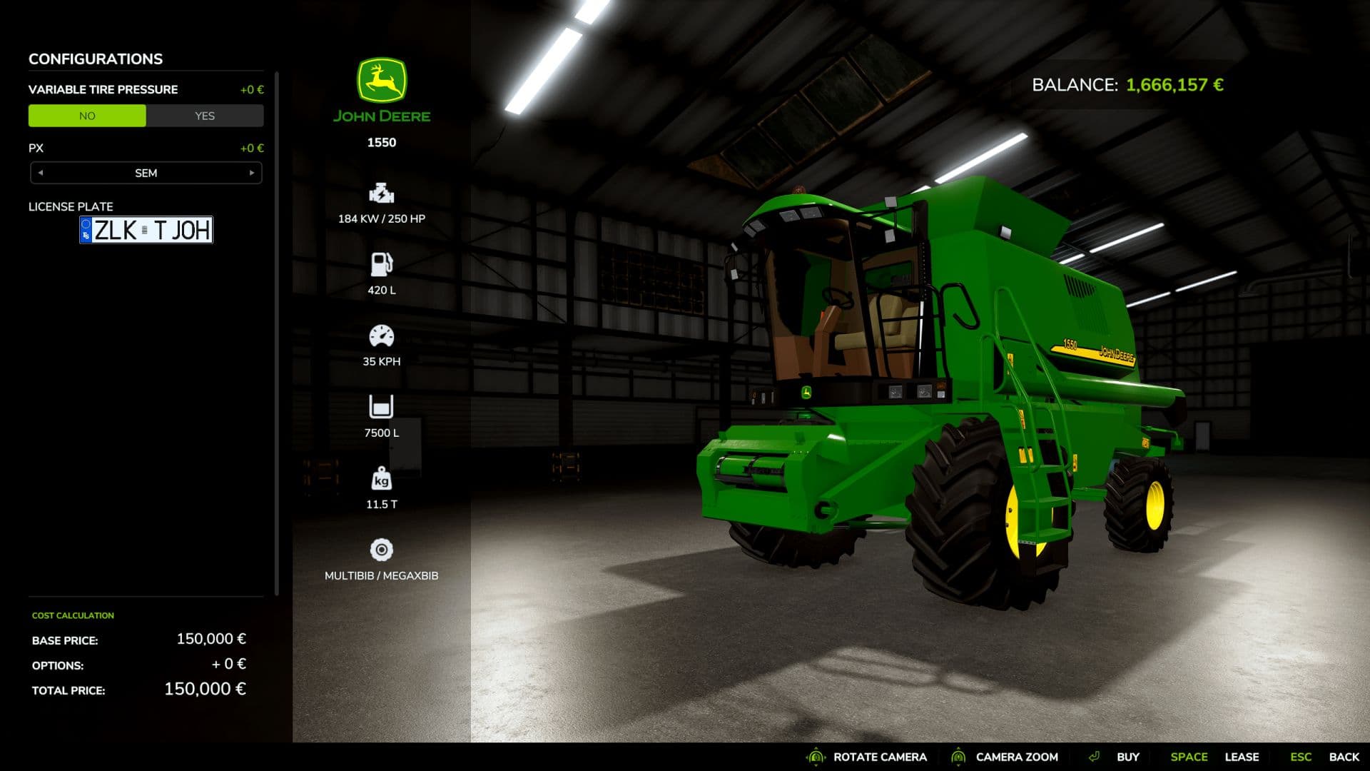 John Deere 1550 EU 2