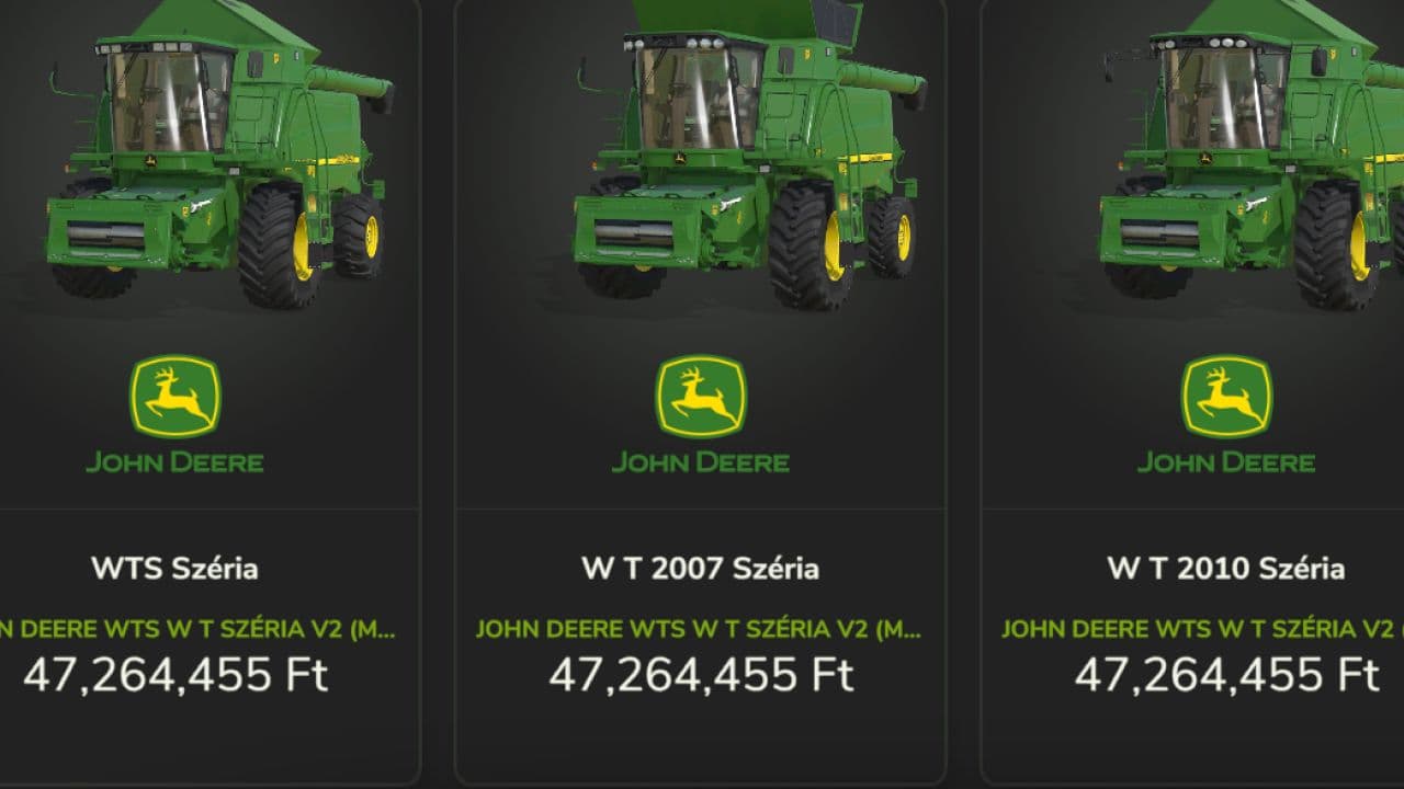 John Deere WTS / W / T Series 3