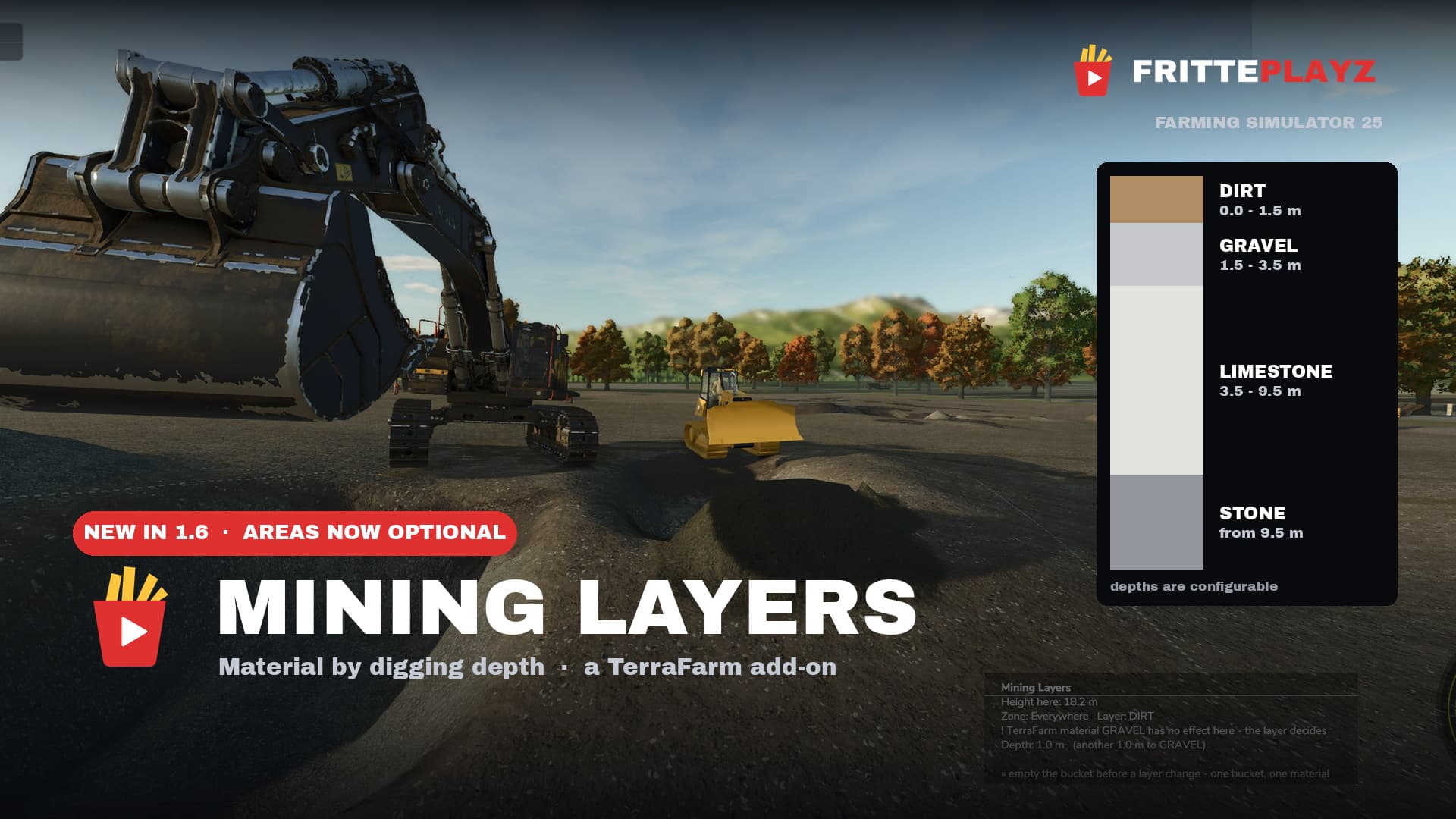 Mining Layers - FS25 TerraFarm add-on
