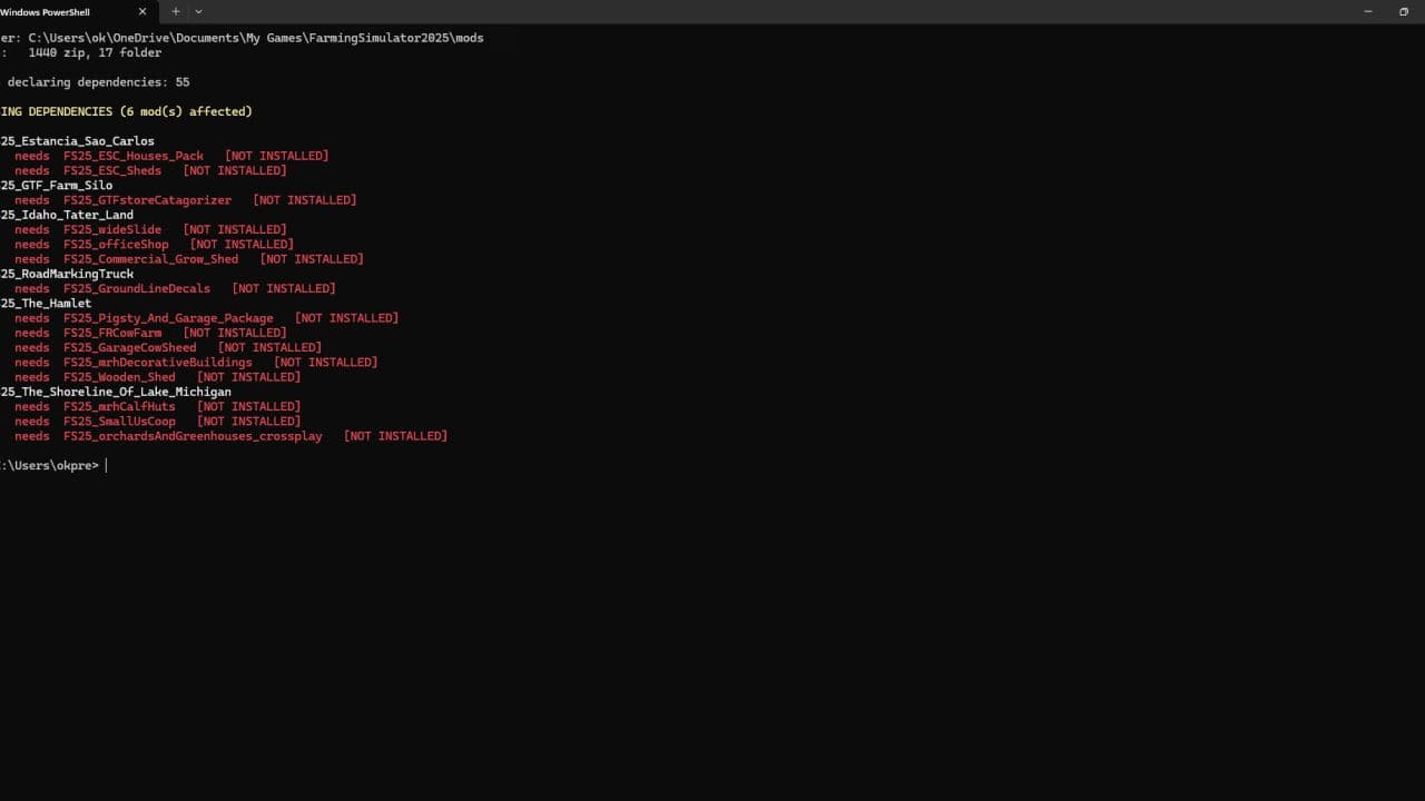 Mod Dependency Scanner