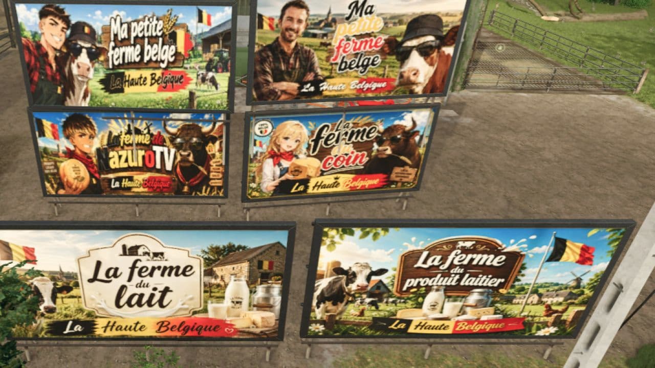 Panels for the map “La Haute Belgique”