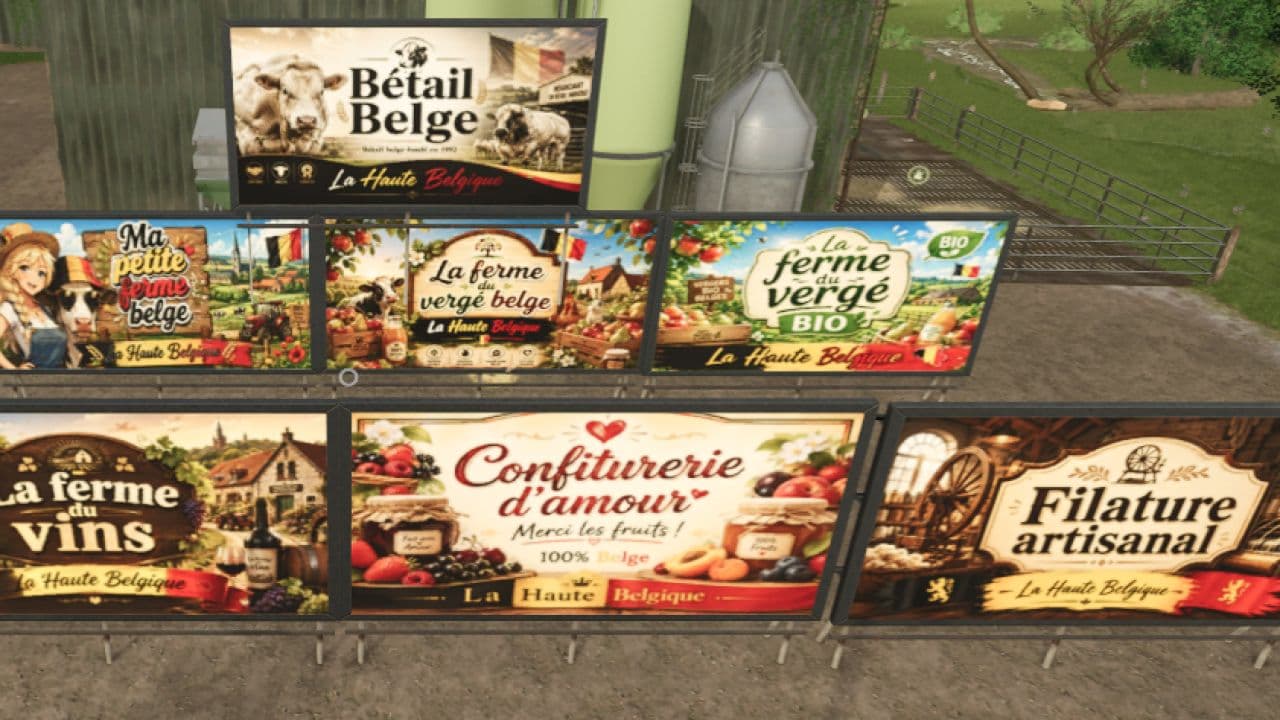 Panels for the map “La Haute Belgique” 2