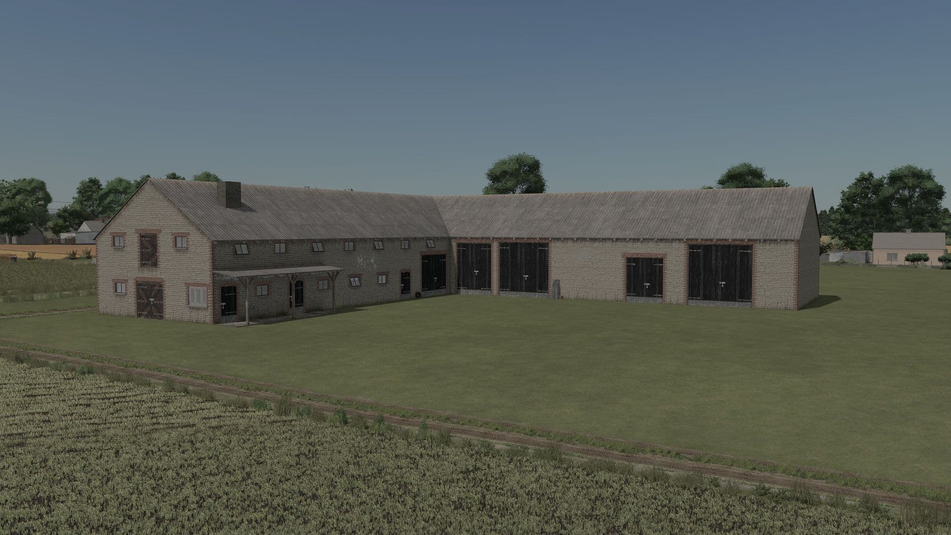Polish Buildings With Cows