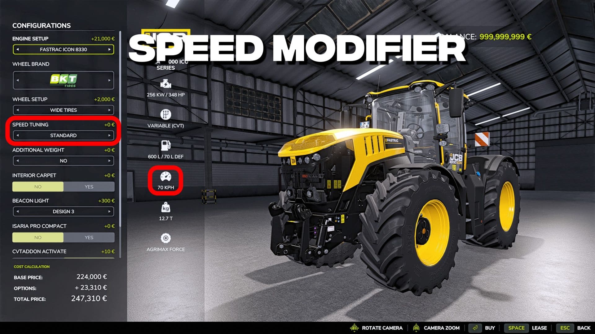 Speed modifier