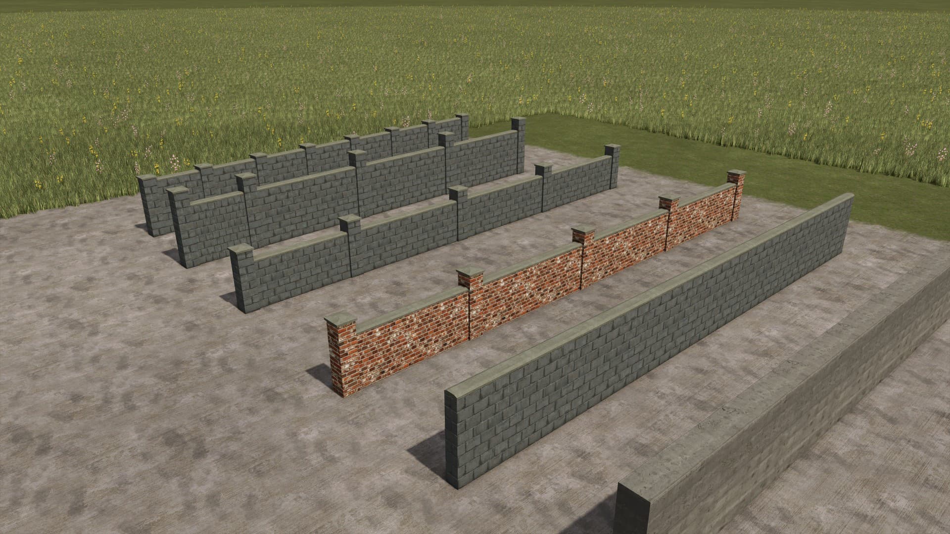 UK/Irish Concrete / Stone Walls Pack
