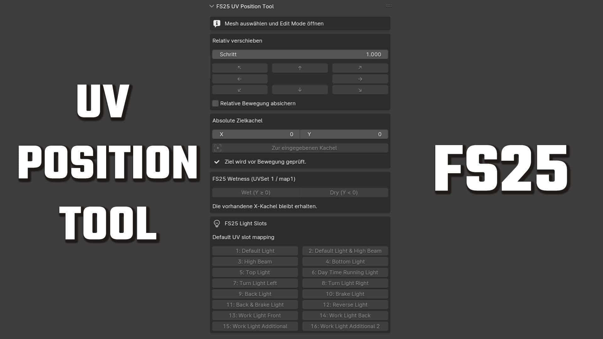 [Blender Add-on] UV Position Tool