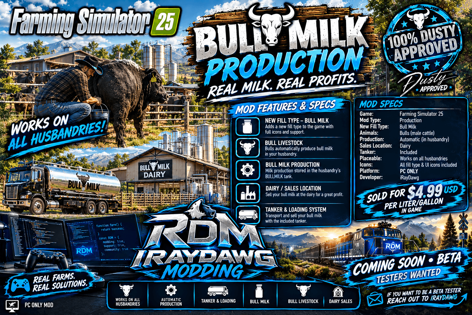 Bull Milk Production