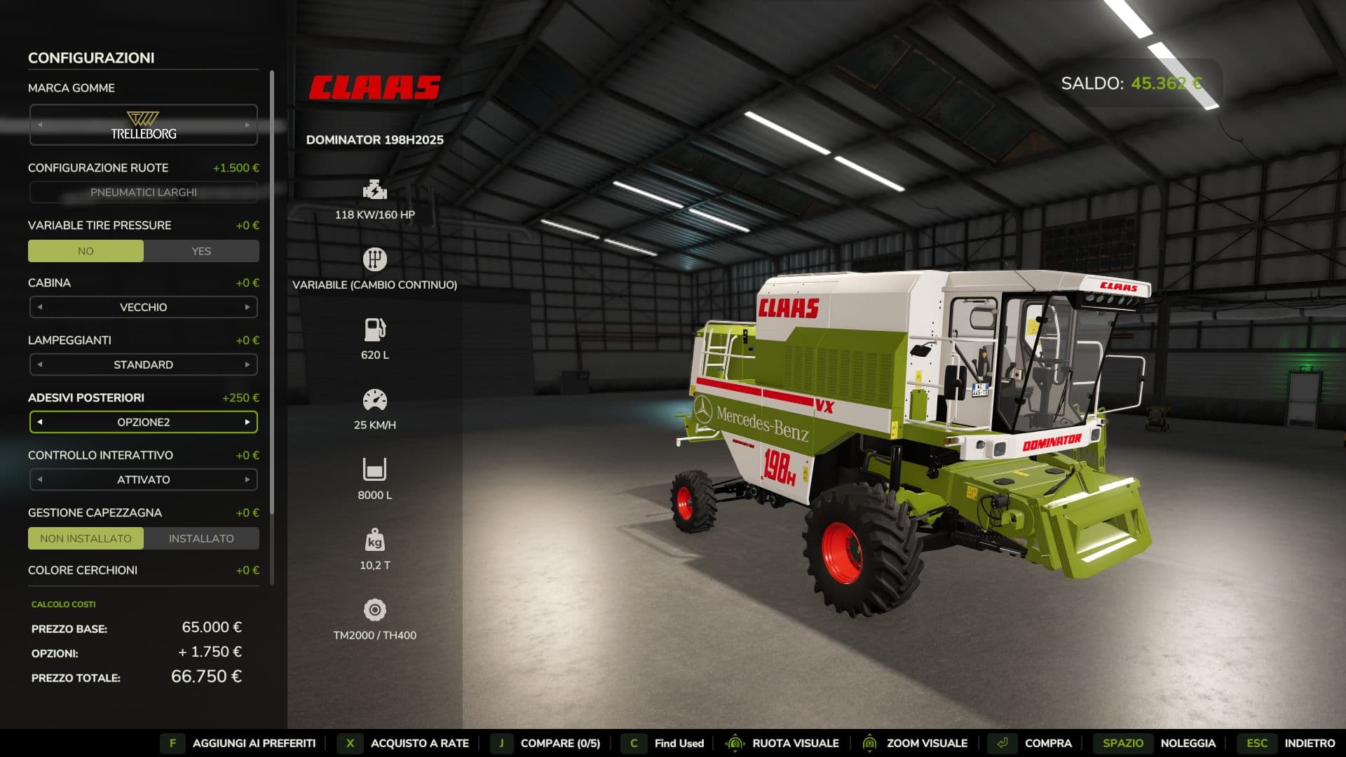 Claas Dominator 198H 2025 6