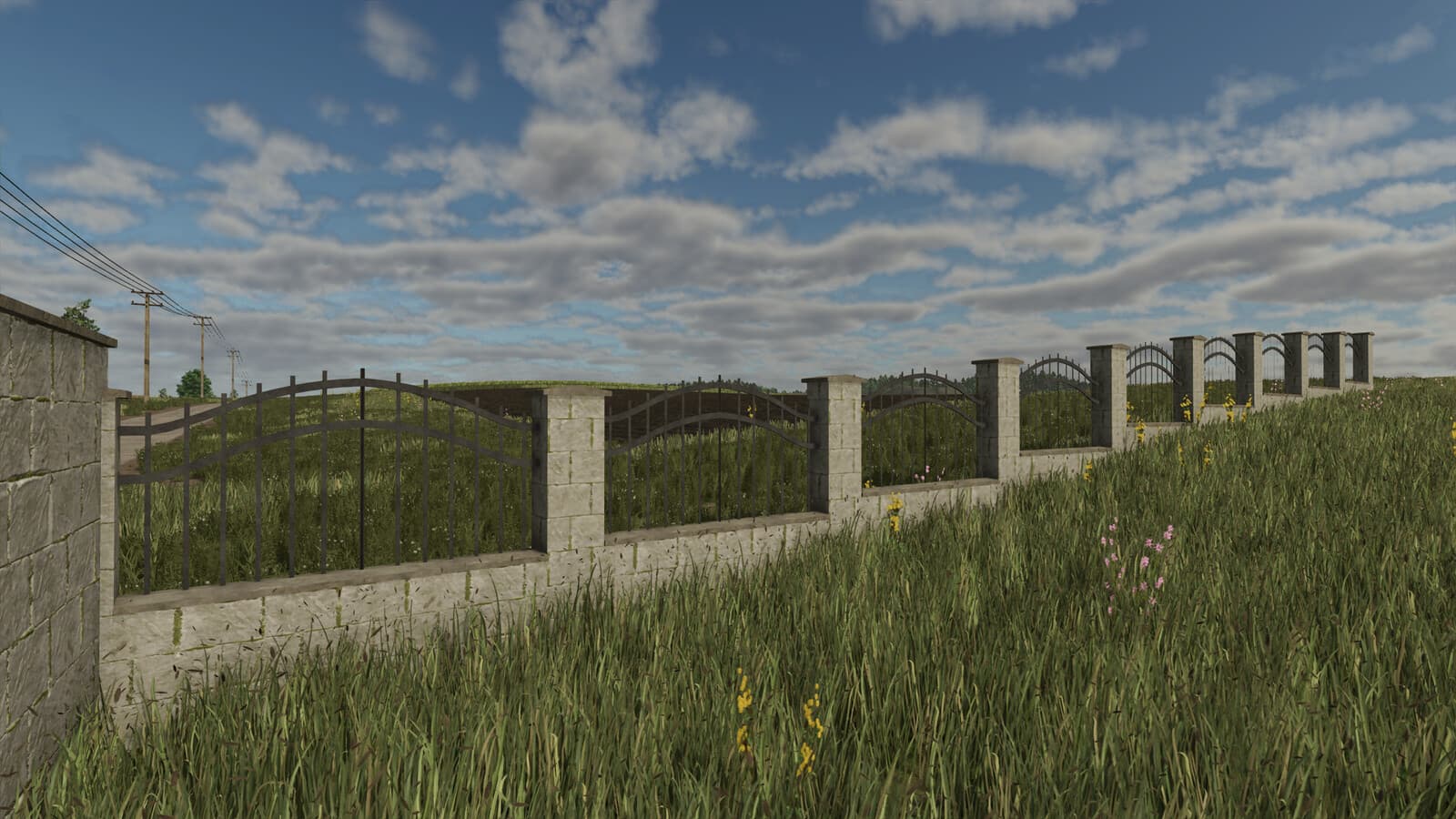 Concrete Tile Fence 2