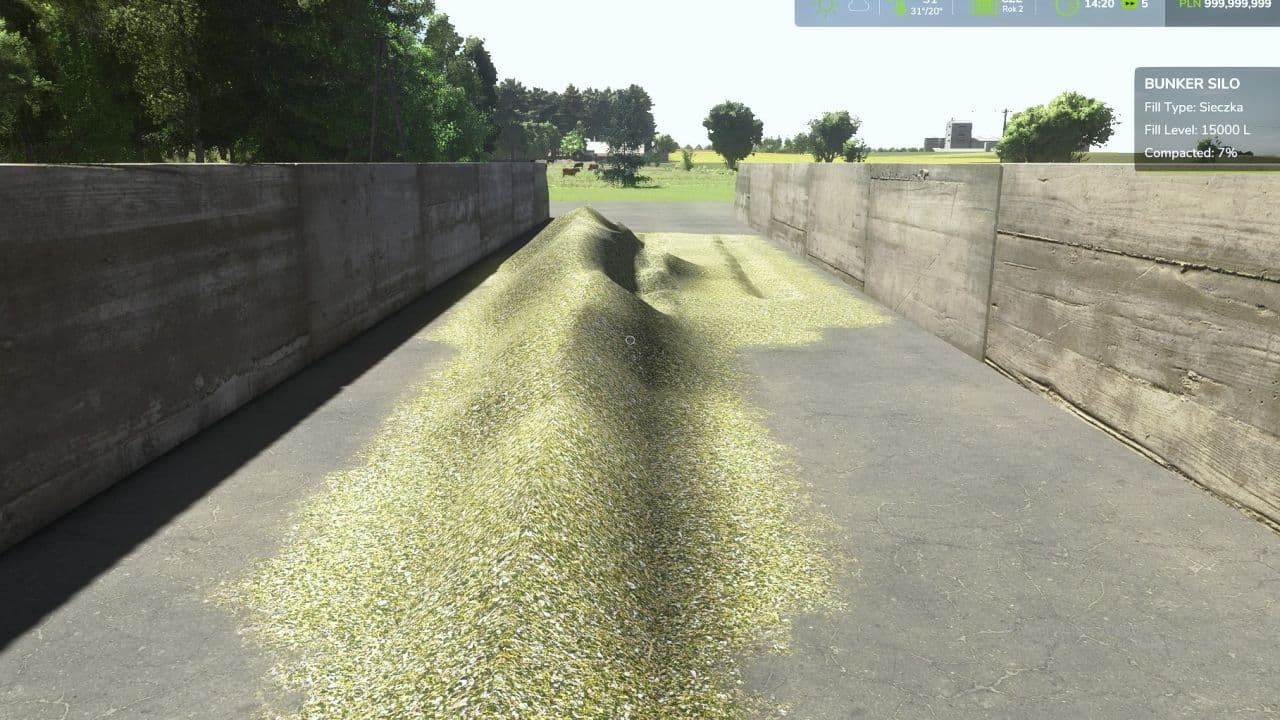 Cover Bunker Silo At 50%
