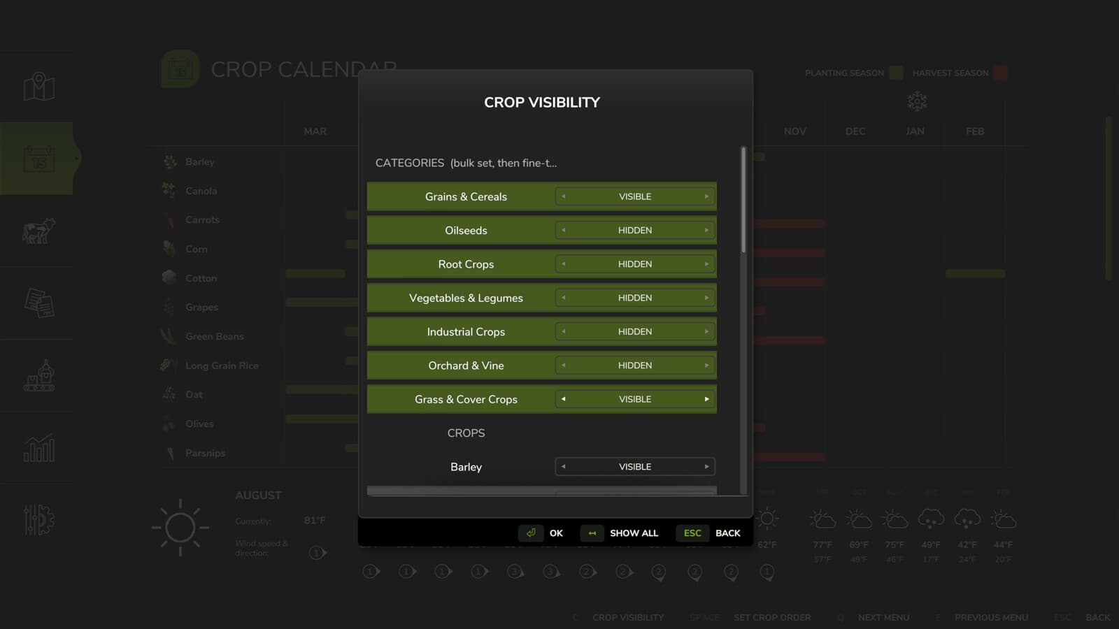 Crop Calendar Filter 5