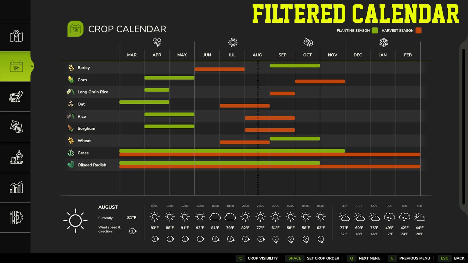 Crop Calendar Filter 4