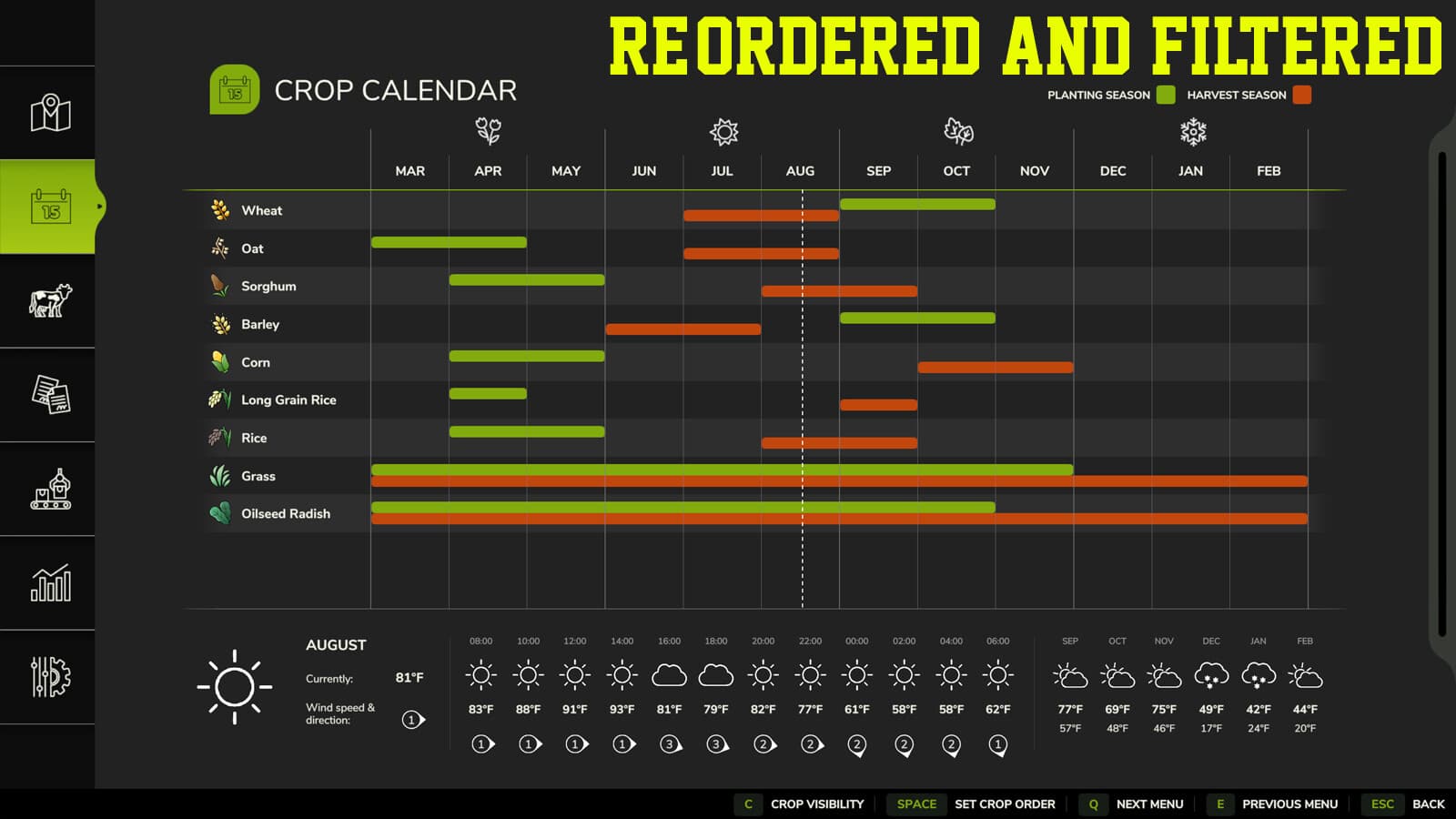 Crop Calendar Filter 2