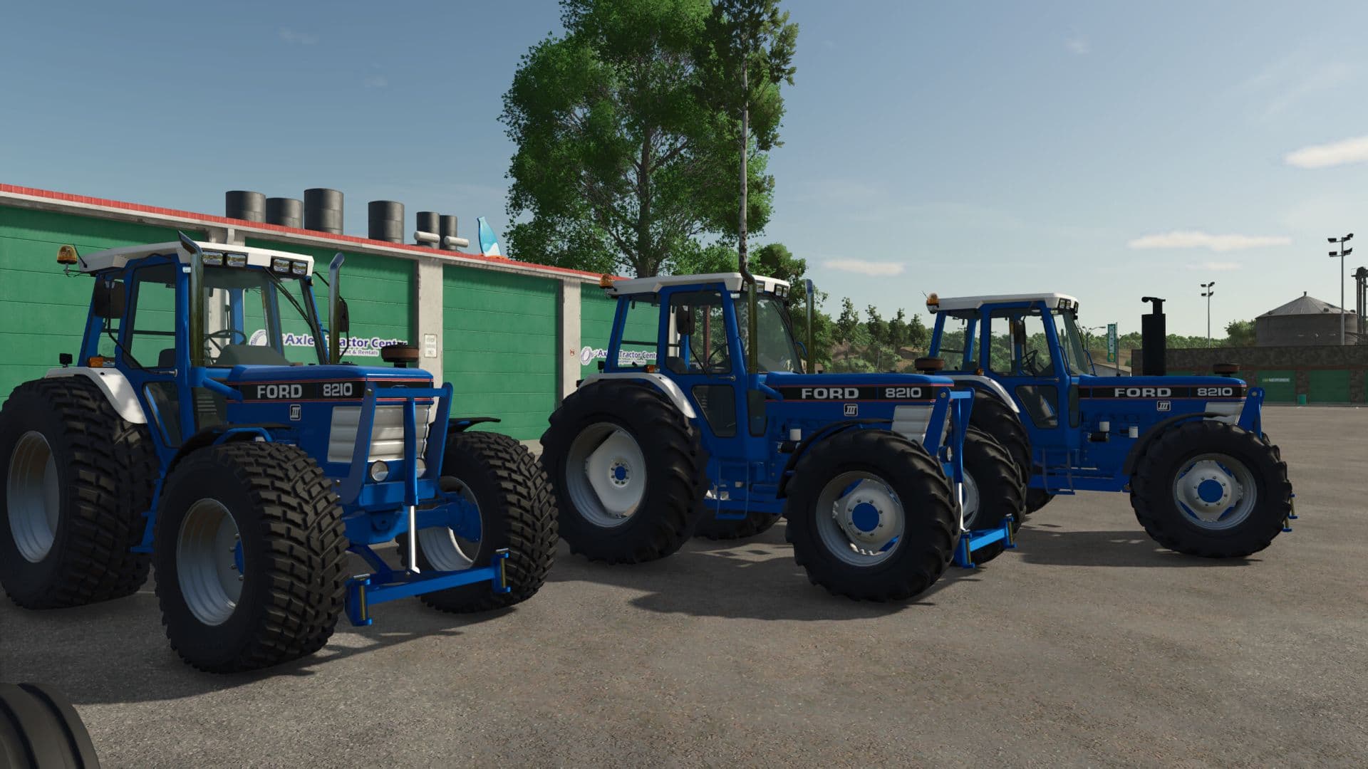 Ford 8000 with front blade