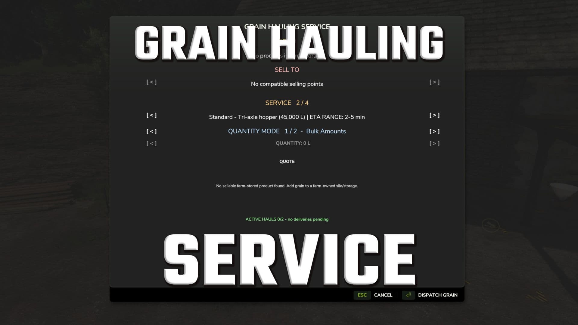 Grain Hauling Service