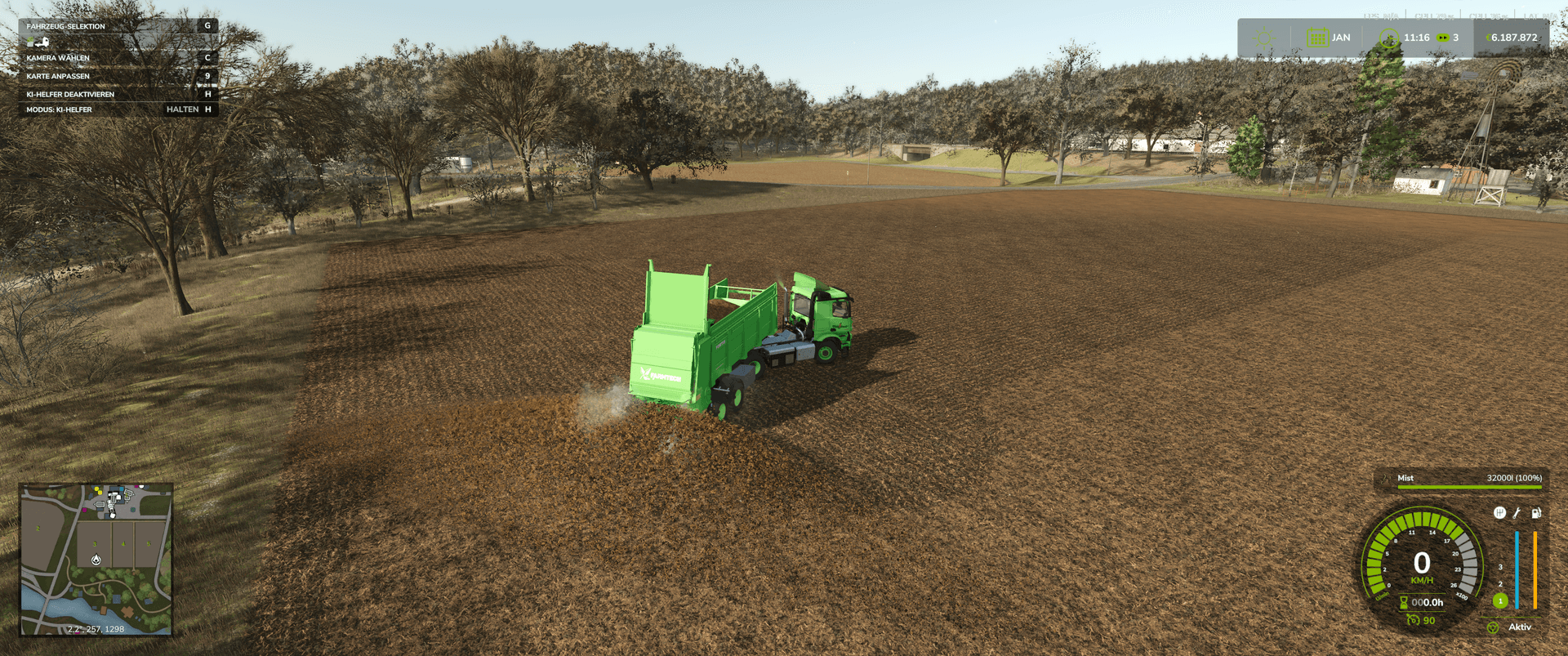 Hook-lift semi-trailer